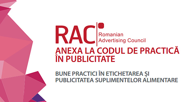 Lansare Anexă "Bune practici în etichetarea și publicitatea suplimentelor alimentare"